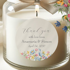 ガーデン フローラルエンゲージメント お礼 ありがとう ラウンドシール