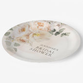 ガーデン フローラル ユーカリ プライドシャワー ペーパープレート (アングル)
