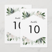 ガーデン ブラッシュ テーブル ナンバー カード (正面/裏面)