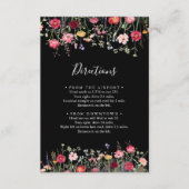 ガーデン マルチカラー ワイルドフラワー ウェディング ディレクションズ エンクロージャーカード (正面)