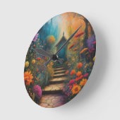 ガーデン ラウンド壁時計 (傾斜)