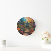 ガーデン ラウンド壁時計 (ホーム)