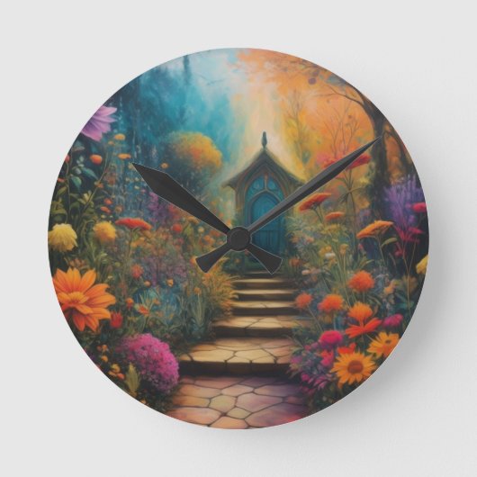 ガーデン ラウンド壁時計 (正面)