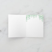 ガーデン ヴァイン ウォーターカラー | サンクス カード (内部)