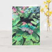 「ガーデン・ヴィネット」空白のノートカード カード (黄色い花)