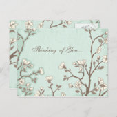 ガーデン – 悔やみや弔慰カード ポストカード (正面/裏面)