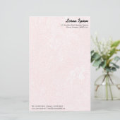 ガーデン – 淡いピンク 便箋 (スタンド正面)