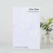 ガーデン – 繊細な青 便箋 (スタンド正面)