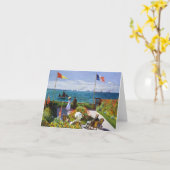 ガーデンat Sainte-Adresse, 1867 Claude Monet カード (黄色い花)