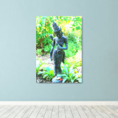 ガーデ女神の包まれたキャンバス キャンバスプリント (インサイチュ (ウッドフロア))