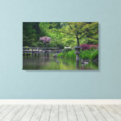 ガーデ日本のン キャンバスプリント (インサイチュ (ウッドフロア))