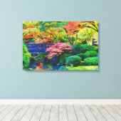 ガーデ日本のン キャンバスプリント (インサイチュ (ウッドフロア))