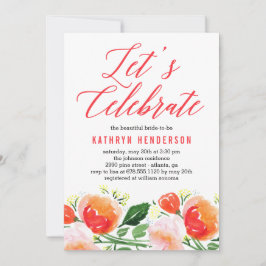 ガーデ鮮やかンブライダルシャワー招待 招待状