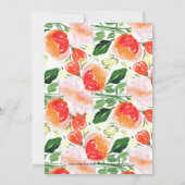 ガーデ鮮やかンブライダルシャワー招待 招待状 (裏面)