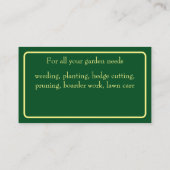 ガードナー・ビジネス・カード 名刺 (裏面)