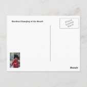 ガード・バッキンガム宮殿の変更 ポストカード (裏面)