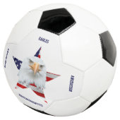 ガードBald Eagle，アメリカ国旗，スター サッカーボール (3/4)