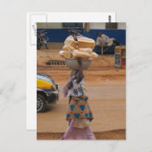 ガーナでのパンの販売 ポストカード (正面/裏面)