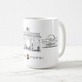 ガーナのアイコンのコーヒーマグ コーヒーマグカップ (正面右)