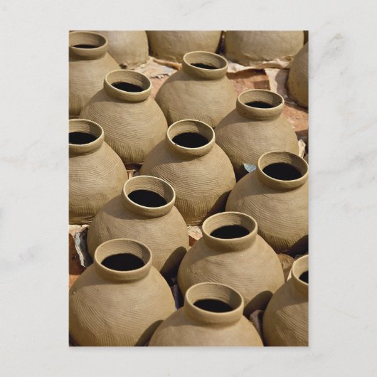 ガーナのアシャンティ地方の陶器村 ポストカード (正面)