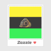 ガーナのアシャンティ州旗 シール (シート)