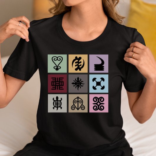 ガーナのアディンクラシンボル - アフリカの伝統と知恵 Tシャツ