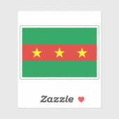 ガーナのエ族国旗 シール (シート)