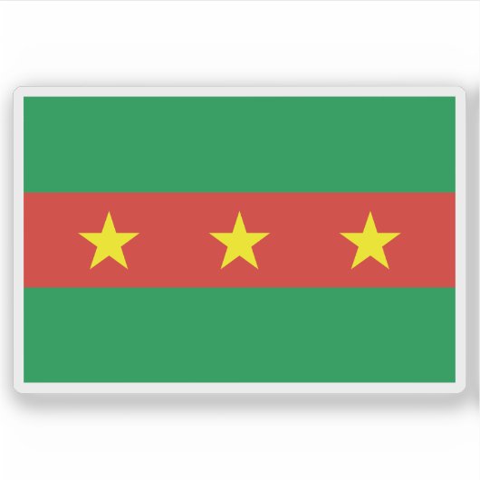 ガーナのエ族国旗 シール (正面)