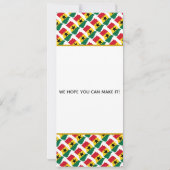 ガーナのクリスチャン式結婚披露宴 セーブザデート (裏面)