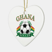 ガーナのサッカーのデザイン セラミックオーナメント (左)