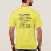 ガーナのサッカー Tシャツ (裏面)