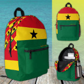 ガーナのバックパック、愛国的、ガーナ国旗 プリントバックパック