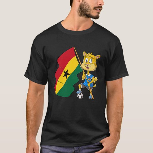 ガーナのファンキャット Tシャツ (正面)