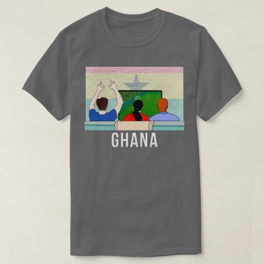 ガーナのファン Tシャツ (デザイン正面)