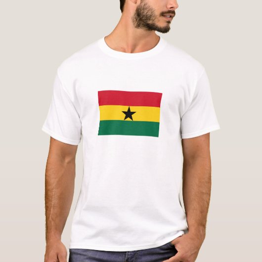 ガーナの国旗 Tシャツ (正面)