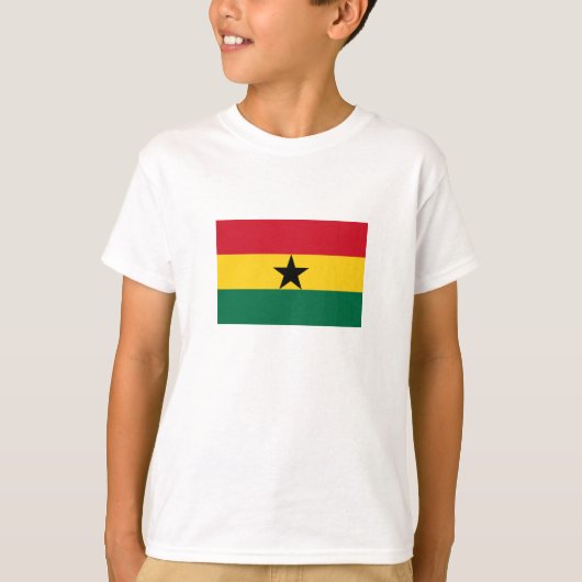 ガーナの国旗 Tシャツ (正面)