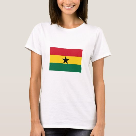 ガーナの国旗 Tシャツ (正面)