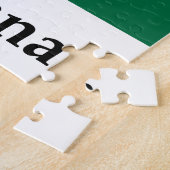 ガーナの旗および名前 ジグソーパズル (側面)