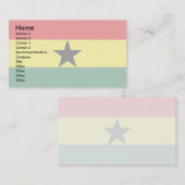 ガーナの旗 名刺 (正面/裏面)