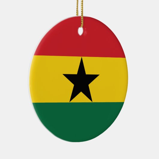 ガーナの明白な旗 セラミックオーナメント (右)