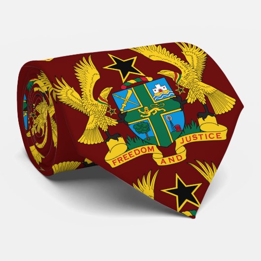 ガーナの紋章 ネクタイ (ロール)