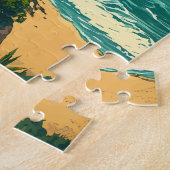 ガーナイラストレーショントラベルアートヴィンテージ ジグソーパズル (側面)