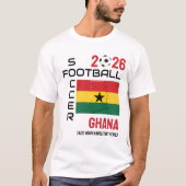 ガーナカスタムサッカー2026年 Tシャツ (正面)