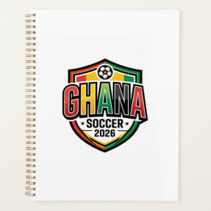ガーナサッカー2026 サッカー大胆な国タイポグラフィーR プランナー手帳