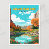 ガーナー州パークテキサス州USAヴィンテージ旅行 ポストカード (正面)