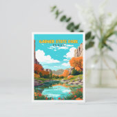 ガーナー州パークテキサス州USAヴィンテージ旅行 ポストカード (スタンド正面)