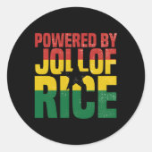 ガーナ人のアフリカ人のためのイネJollof Ghanaによって動く ラウンドシール (正面)