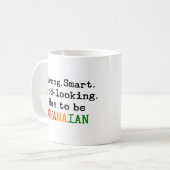 ガーナ人の強い コーヒーマグカップ (正面左)