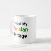 ガーナ伝統のマグカップ コーヒーマグカップ (正面左)