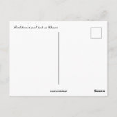 ガーナ伝統的のマッドハッツ ポストカード (裏面)